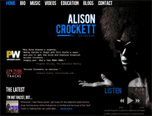 Tablet Screenshot of alisoncrockett.net